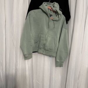 Charlotte Russe Mint Green Hoodie Jacket